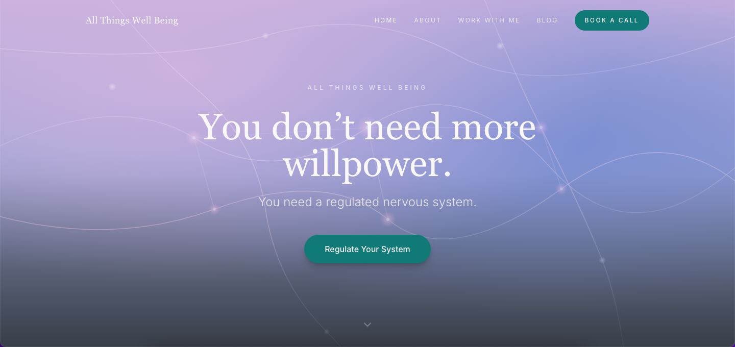 All Things Well-Being homepage